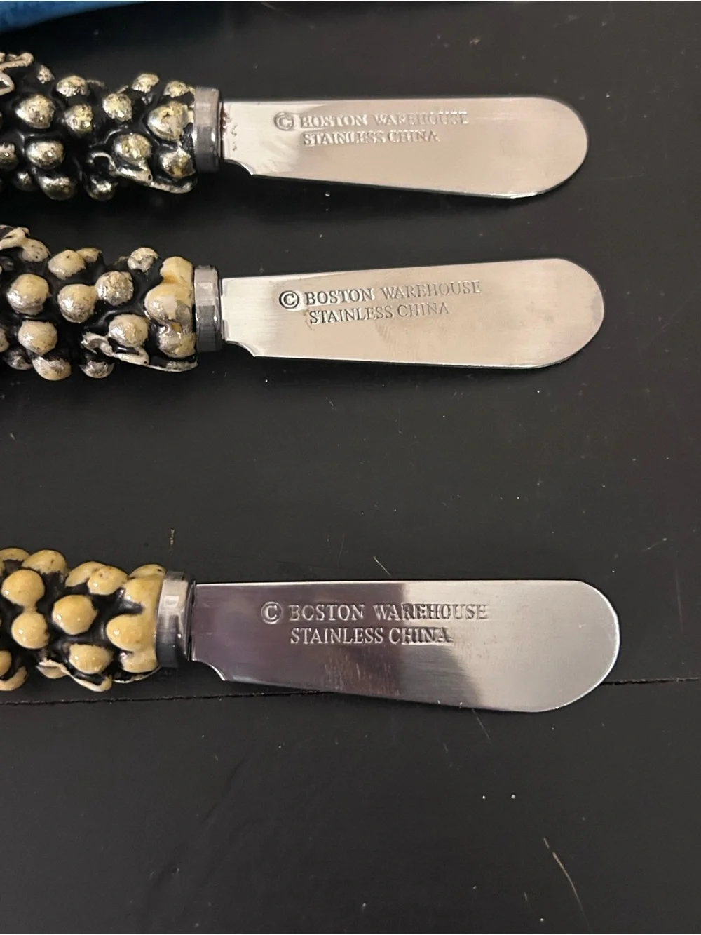 Boston Warehouse Grape Cluster Cheese Spreaders – Set of 3